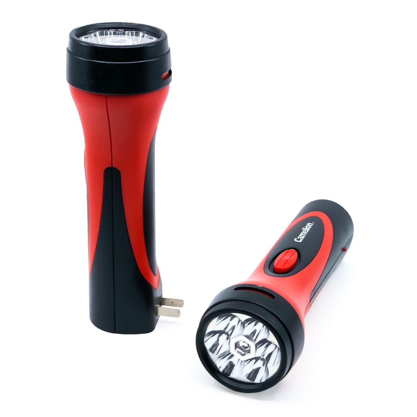 6 LED Rechargeable Plug-In Emergency Ready Flashlight Cardboard Box of
