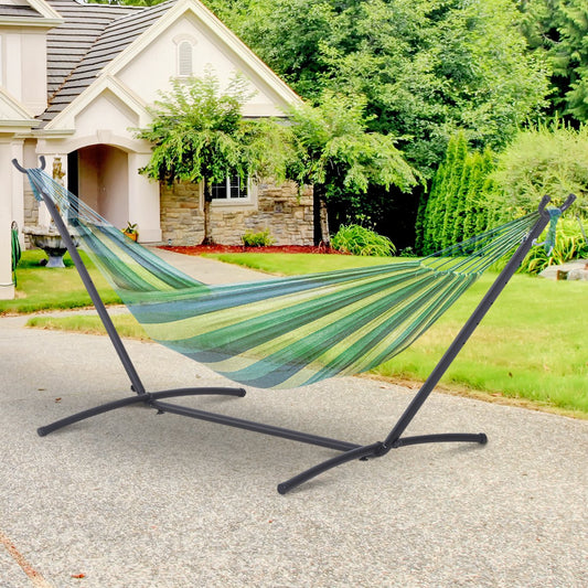 Outsunny Hammock Stand Adjustable Garden Camping Picnic