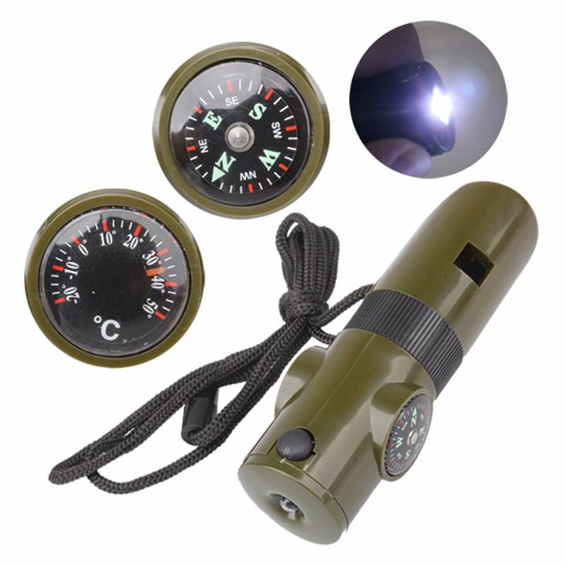 Multi-function Seven-in-one Whistle Survival Compass