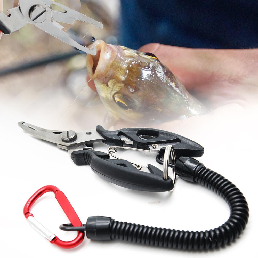 Anti-lost Fishing Pliers Stainless Steel Tools Fishing Line Pliers