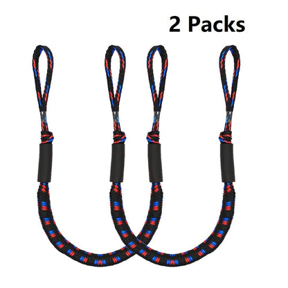 2Pcs Bungee Dock Line Mooring Rope Marine Mooring Rope Pontoon Kayak