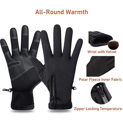 Winter Men Warm Gloves Touch Screen Waterproof Anti-slip Gloves