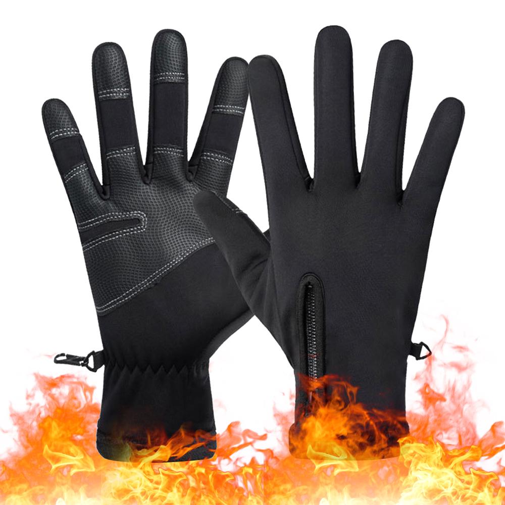 Winter Men Warm Gloves Touch Screen Waterproof Anti-slip Gloves