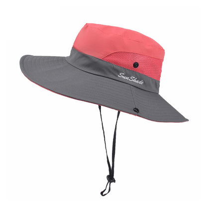 Womens UV Protection Wide Brim Sun Hat- Made of Breathable Fabric