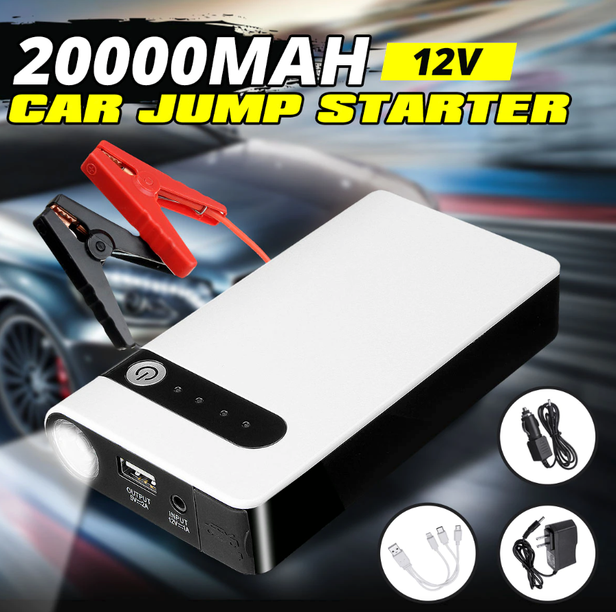 20000mAh Car Jump Starter Booster Jumper Box Power Bank Battery