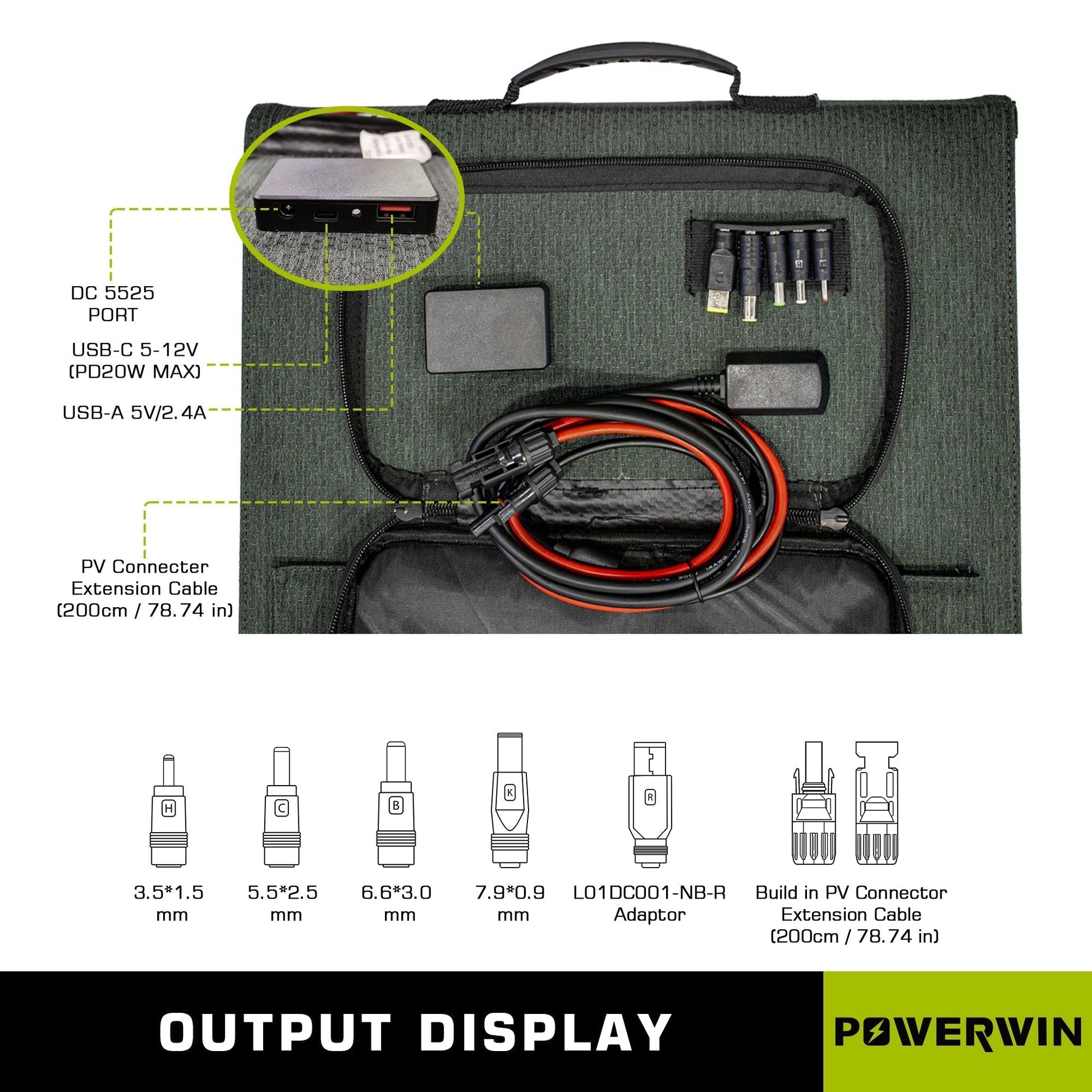 US POWERWIN  Foldable Solar Panel PWS110 4 Pack 440W