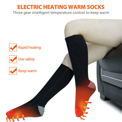 Heated Socks with 4000mAh Power Bank Winter Warm Electric Socks