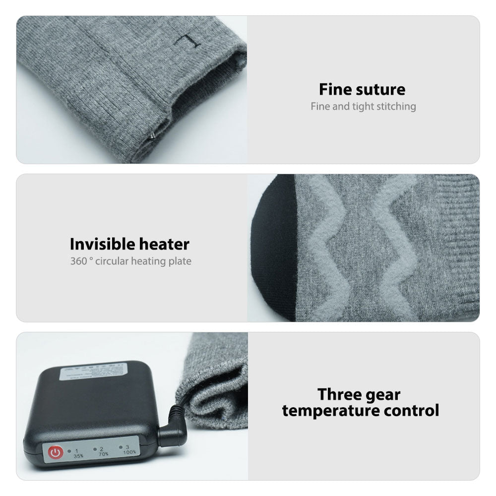 Heated Socks with 4000mAh Power Bank Winter Warm Electric Socks