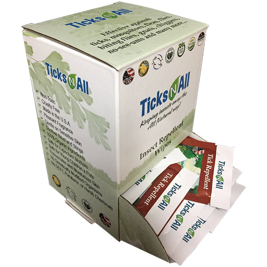 All Natural Tick Repellent Wipes (50 cnt. box)