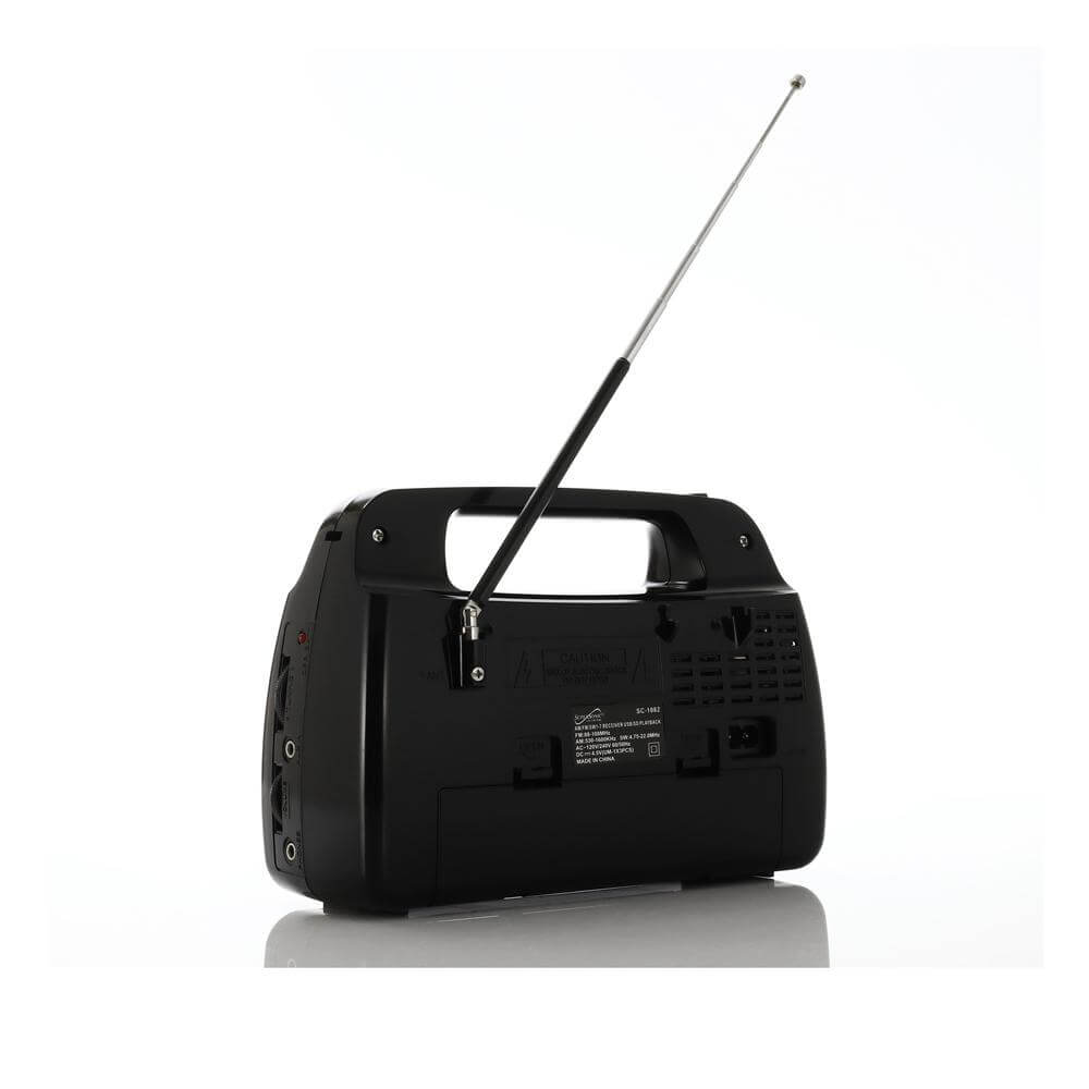 9 Band AM/FM/SW1-7 Portable Radio with Built-In Torch Light