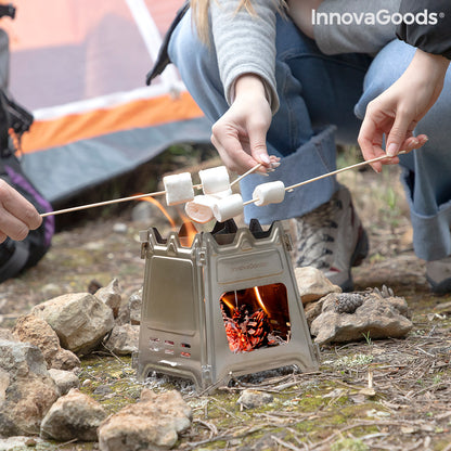 Collapsible Steel Camping Stove Flamet InnovaGoods