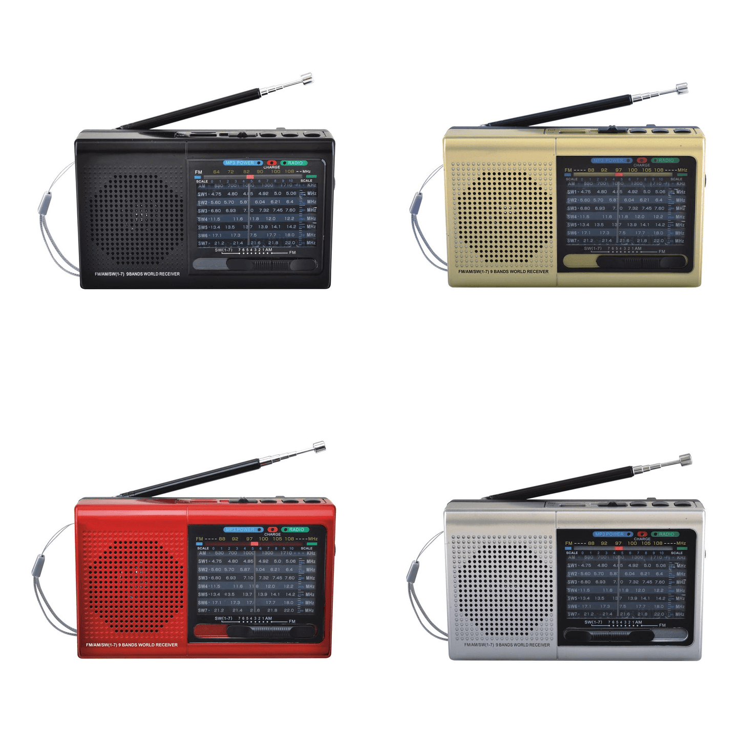 9 Band Radio With Bluetooth