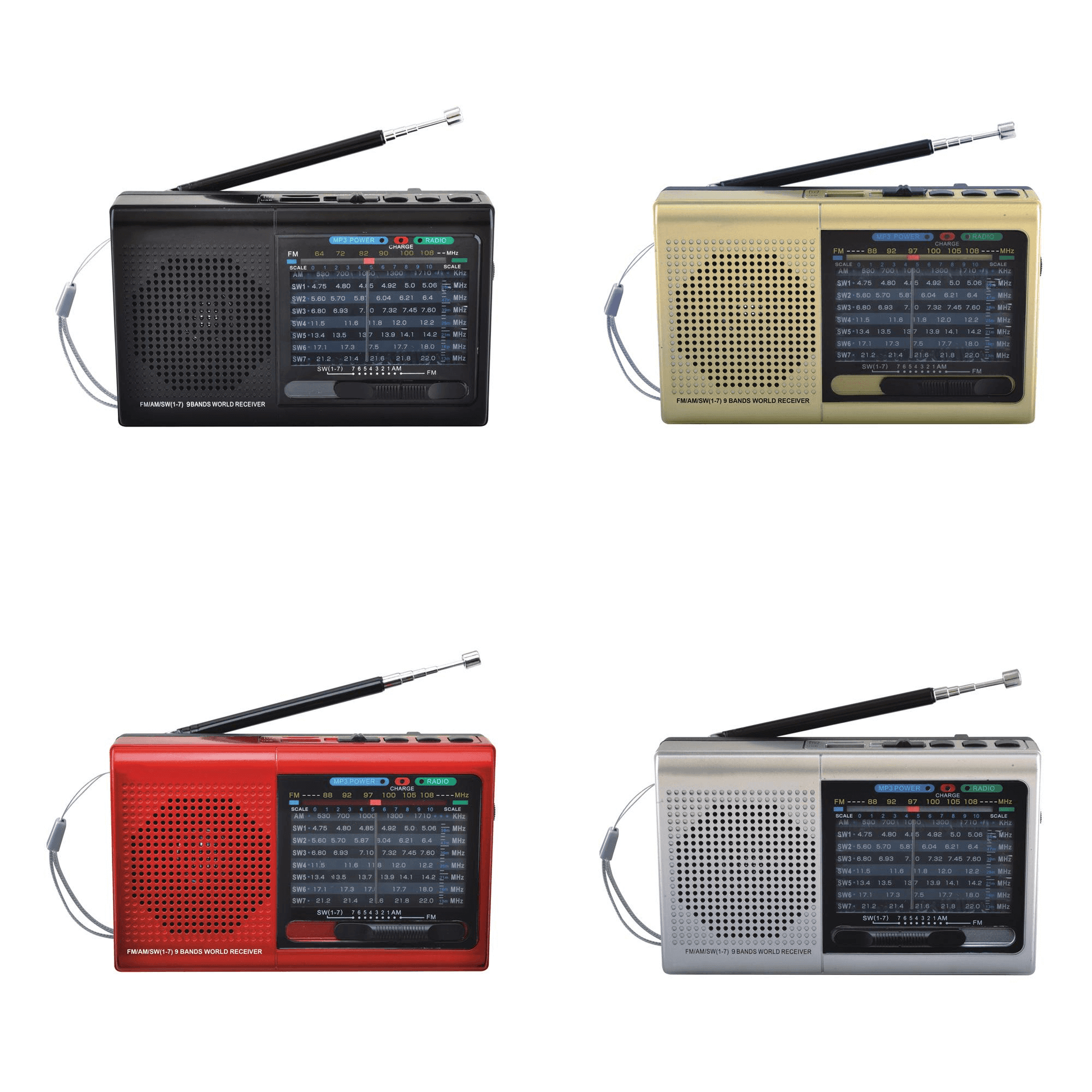 9 Band Radio With Bluetooth