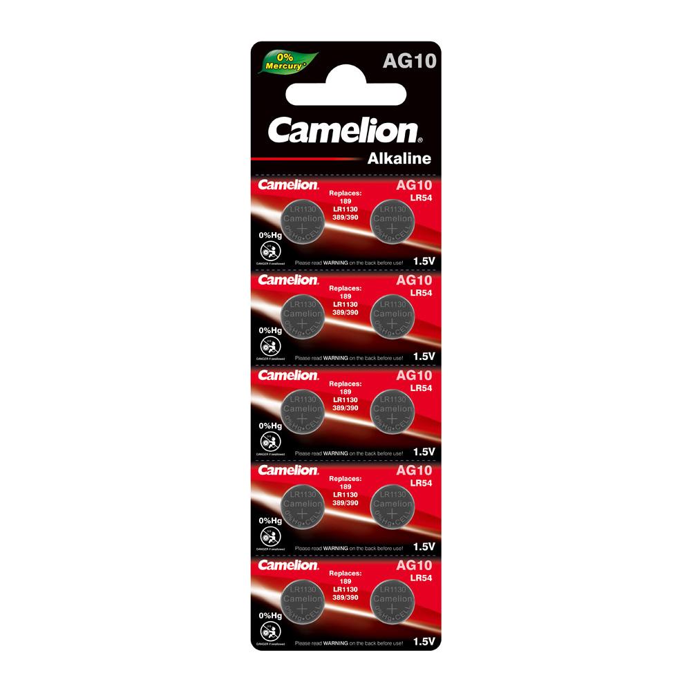 Camelion AG10 / 389 / LR1130 1.5V Button Cell Battery (Two Packaging O