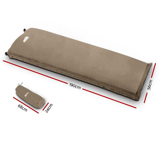 Weisshorn Single Size Self Inflating Matress Mat Joinable 10CM Thick