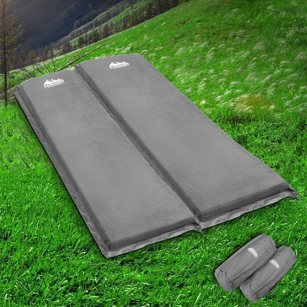 Weisshorn Double Self-inflating Mattress for Camping- Waterproof