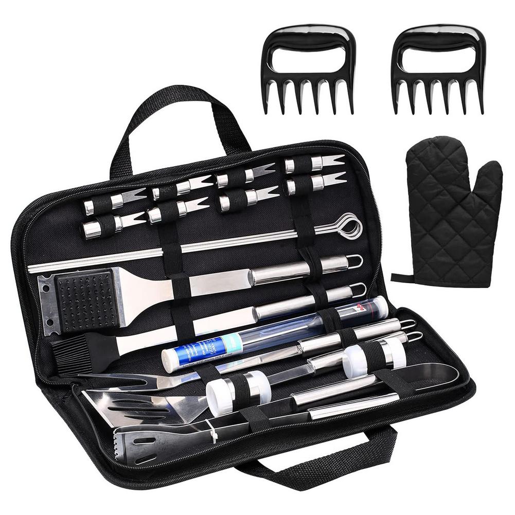 25PCS/Set Stainless Steel Barbecue Grilling Tools Set BBQ Utensil