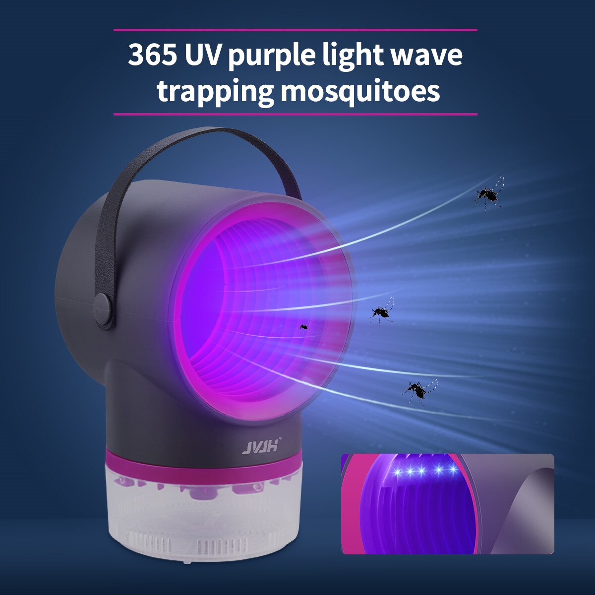 LED UV Mosquito Repellent USB Powered Mosquito Killer Catcher Killer