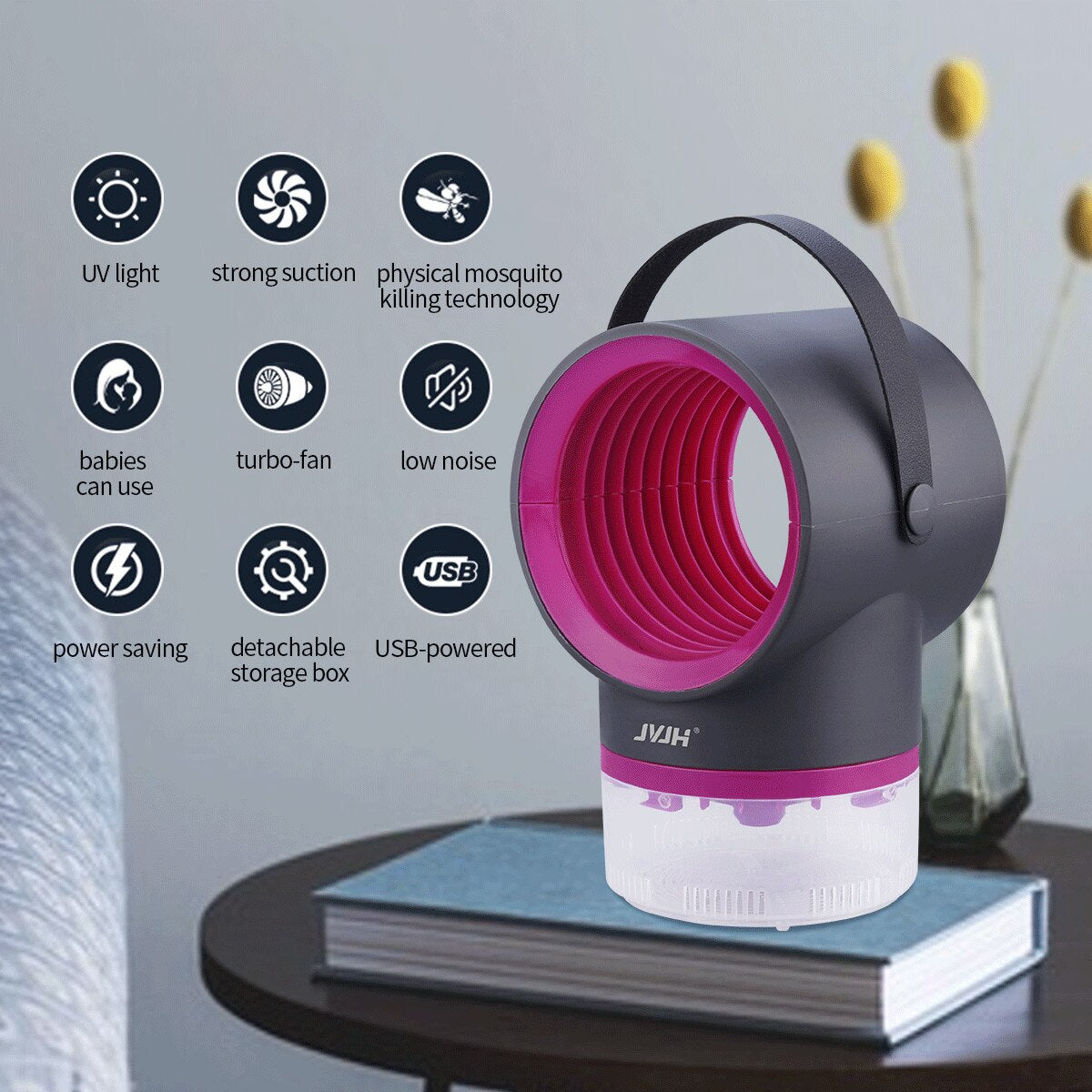 LED UV Mosquito Repellent USB Powered Mosquito Killer Catcher Killer