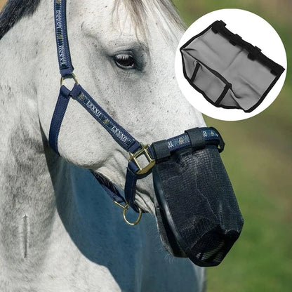 1PC Horse Nose Mosquito Protection Black Mesh Breathable Headgear