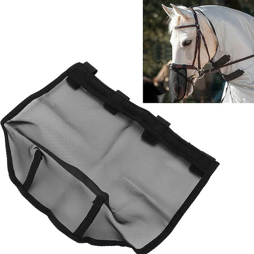 1PC Horse Nose Mosquito Protection Black Mesh Breathable Headgear