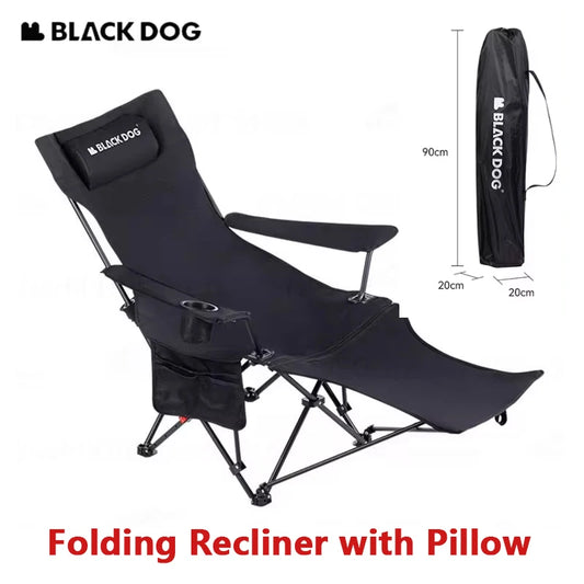 Naturehike BLACKDOG Camping Chair With Removable Headrest Pillow