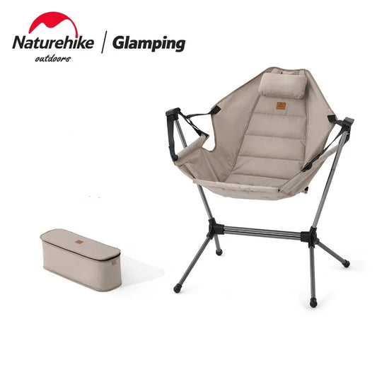 Naturehike-Outdoor Folding Rocking Chair, Autoreclining, Camping,