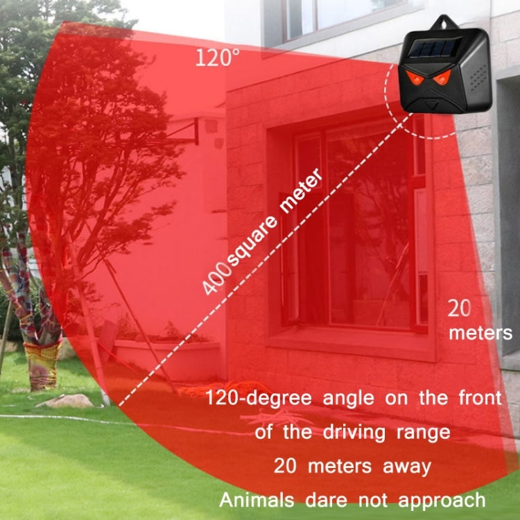 4pcs /Box Solar Animal Repeller Waterproof Animal Deterrent with Red