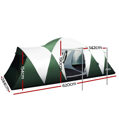 Weisshorn Family Camping Tent for 12 Person (3 Rooms)