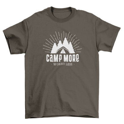 Camp more t-shirt design