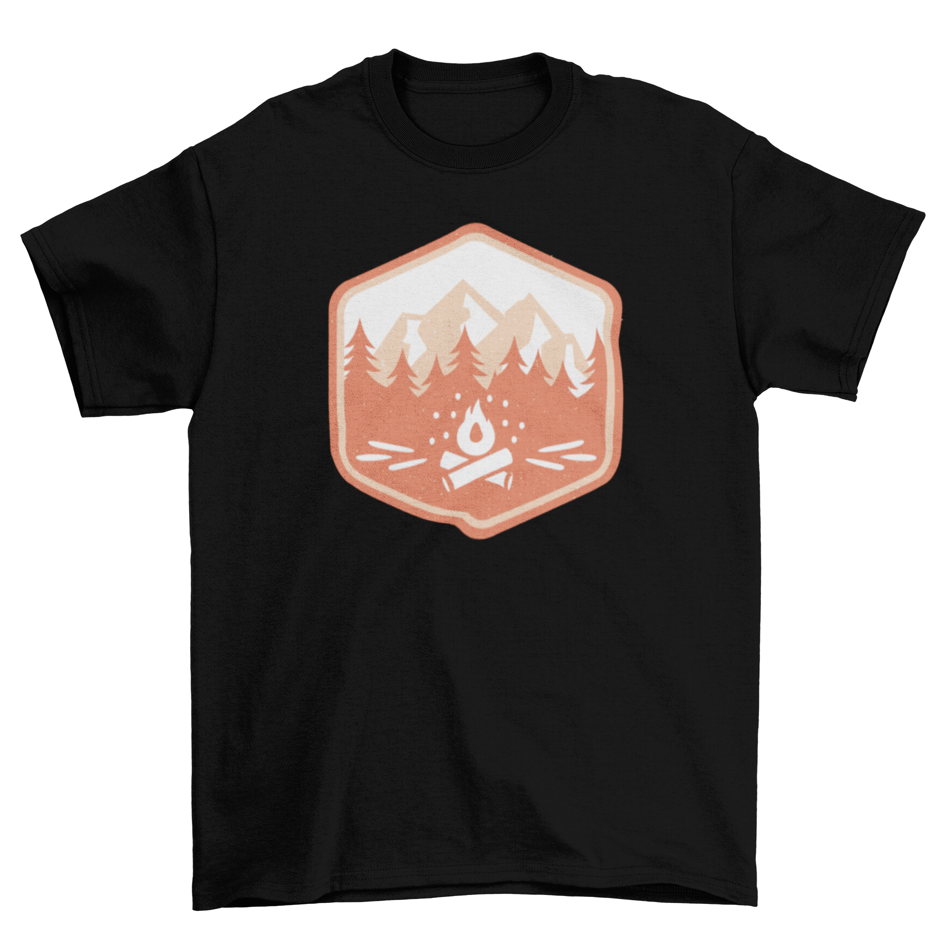 Camping badge t-shirt