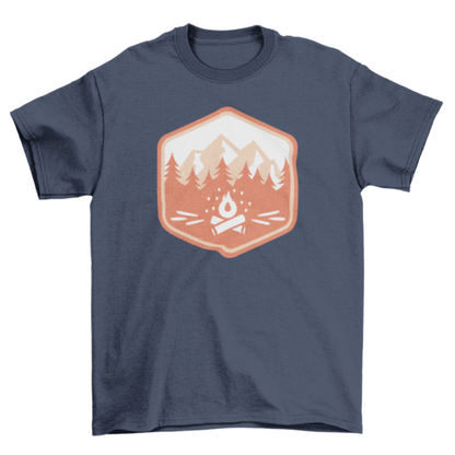 Camping badge t-shirt