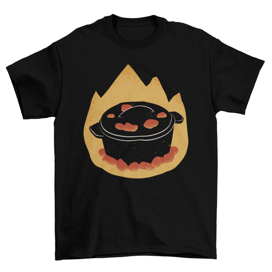 Dutch oven cooking pot t-shirt