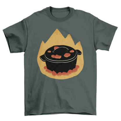 Dutch oven cooking pot t-shirt