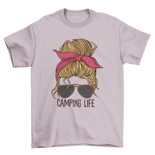 Camping life woman t-shirt