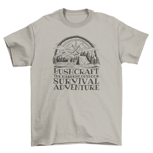 Survival adventure camping t-shirt