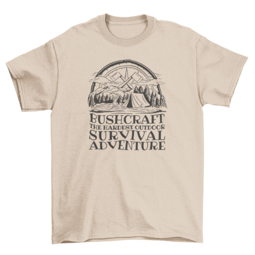 Survival adventure camping t-shirt