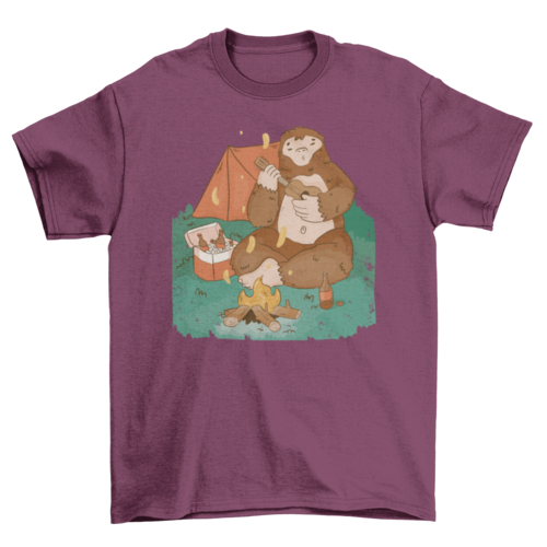 Camping Big Foot T-shirt