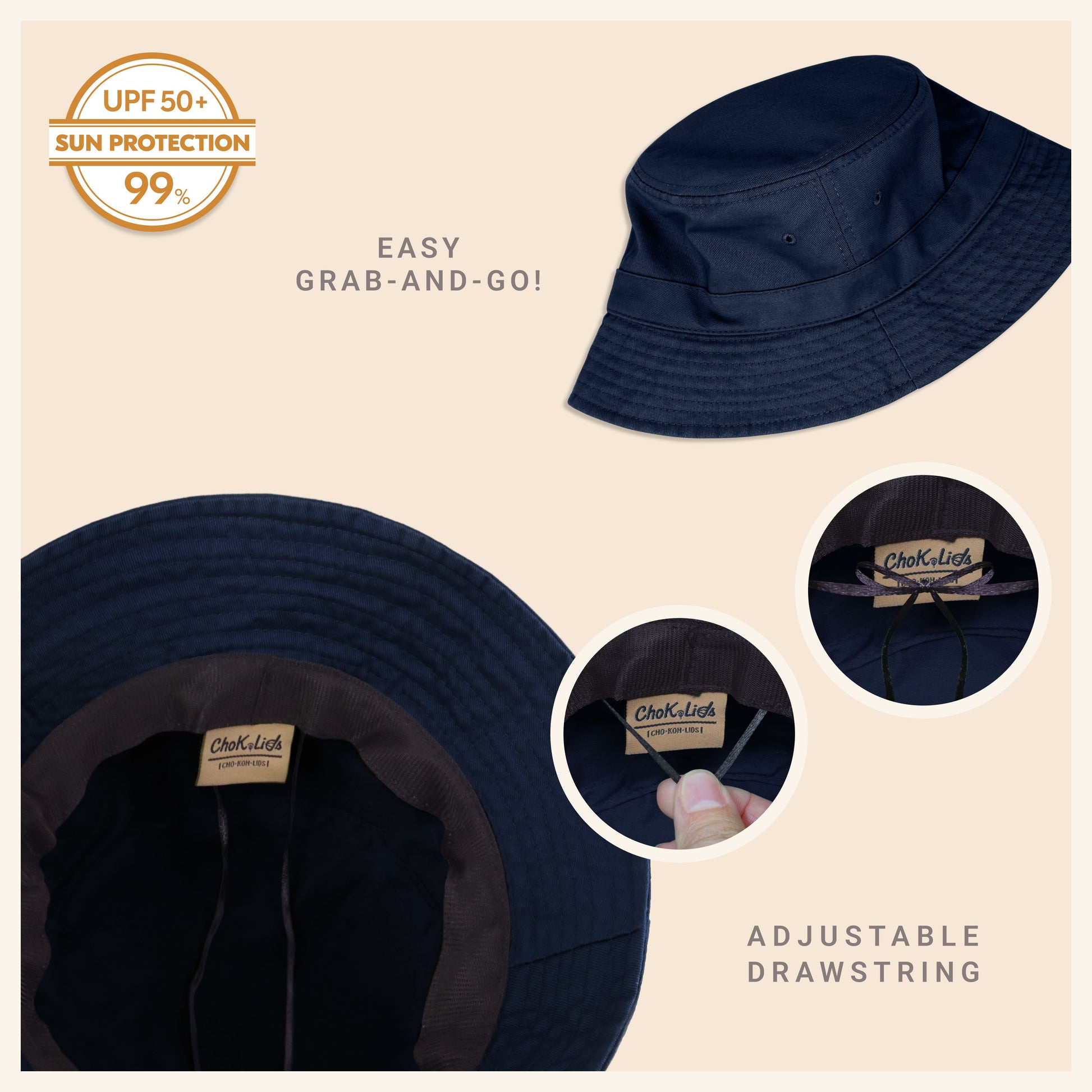 Classic Washed Cotton Bucket Hat