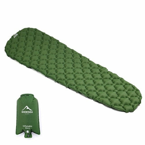 Camping Inflatable Mattress In Tent Folding Camp Bed  Sleeping Pad