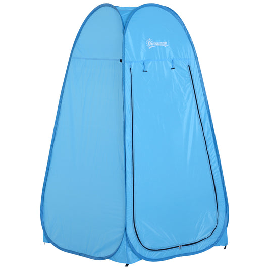 Outsunny Pop Up Camping Shower Tent Beach Toilet Portable w/ Carry Bag