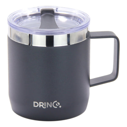 DRINCO® 14 oz Vacuum Insulated Camping Coffee Mug, Black