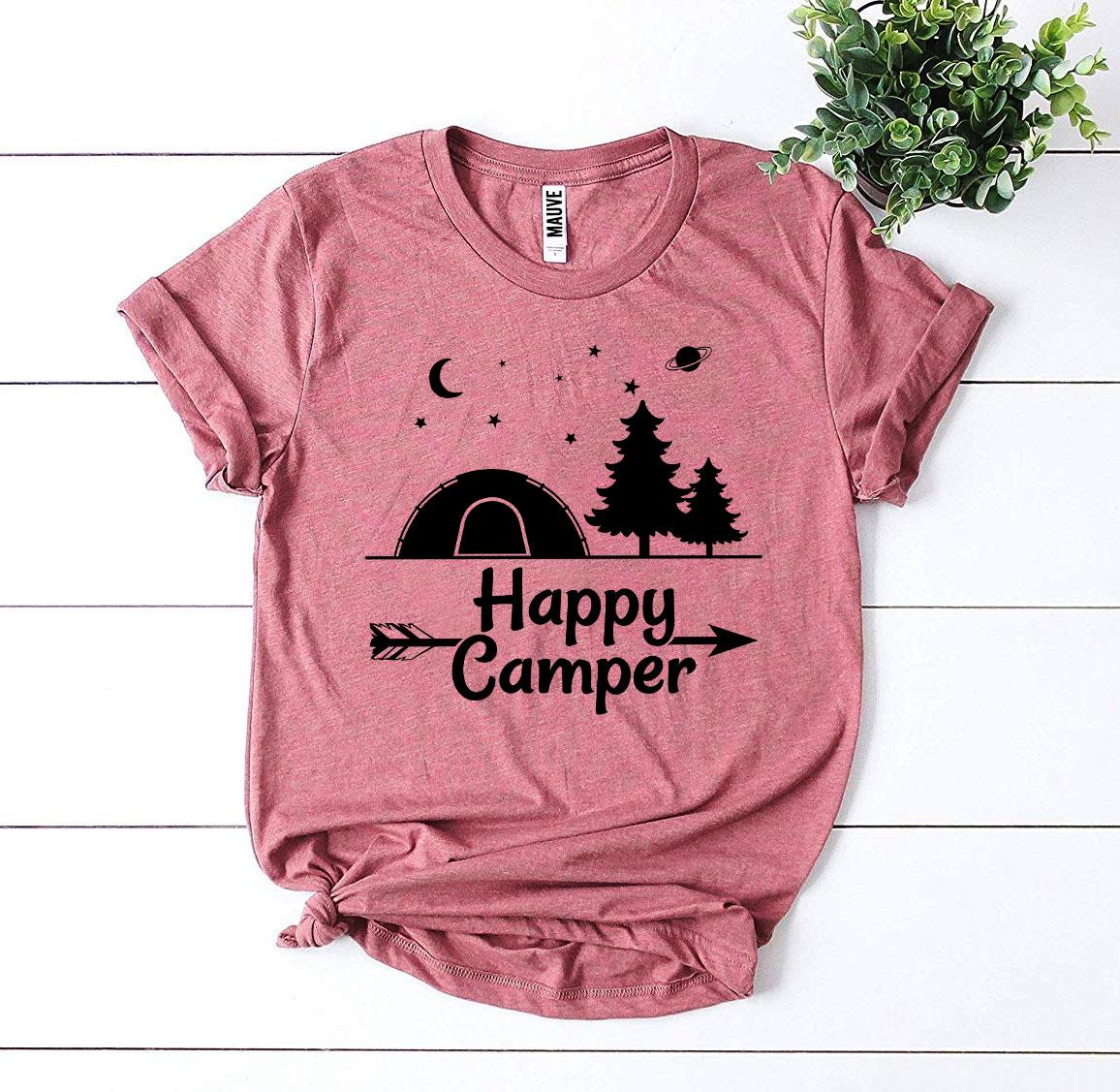 Bella Canvas Happy Camper T-shirt - 7 Sizes, 12 Colors