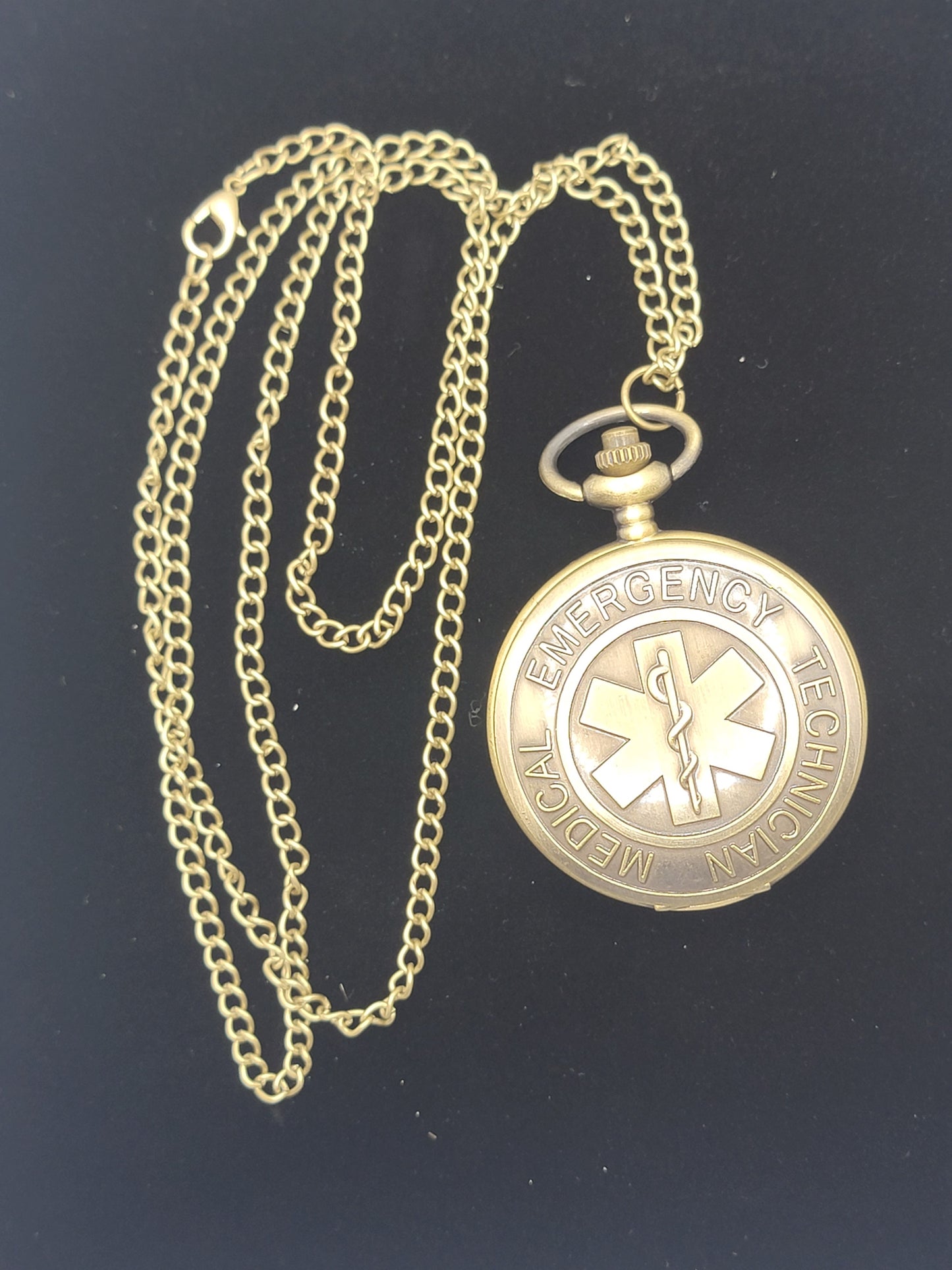 Full Hunter Bronze Emergency Medical Technician (EMT) Pocket Watch