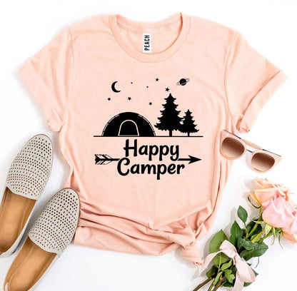 Bella Canvas Happy Camper T-shirt - 7 Sizes, 12 Colors