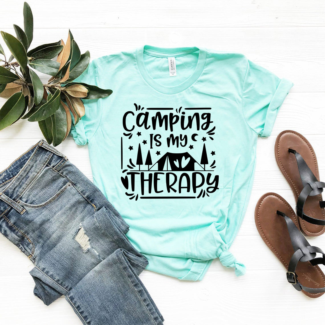 Camping Is My Therapy T-shirt