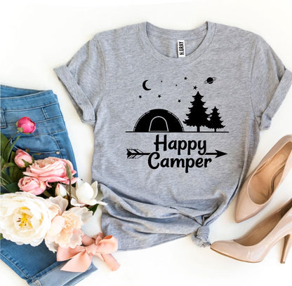 Bella Canvas Happy Camper T-shirt - 7 Sizes, 12 Colors