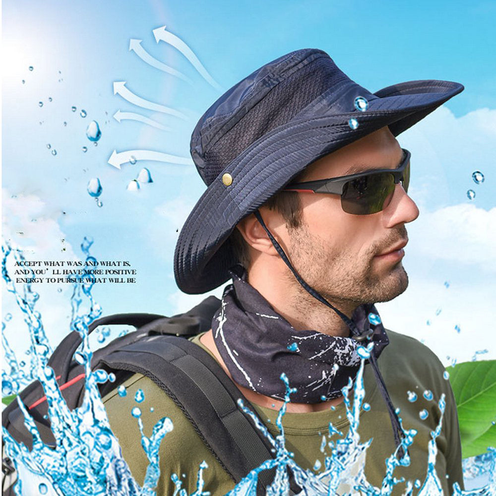 Sun Hat for Men, Summer UV Protection SPF Waterproof Boonie Hat