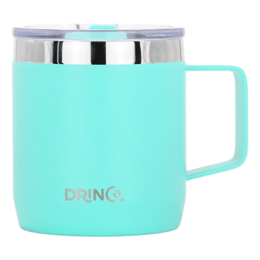 DRINCO® 14 oz Vacuum Insulated Camping Coffee Mug, Turquoise