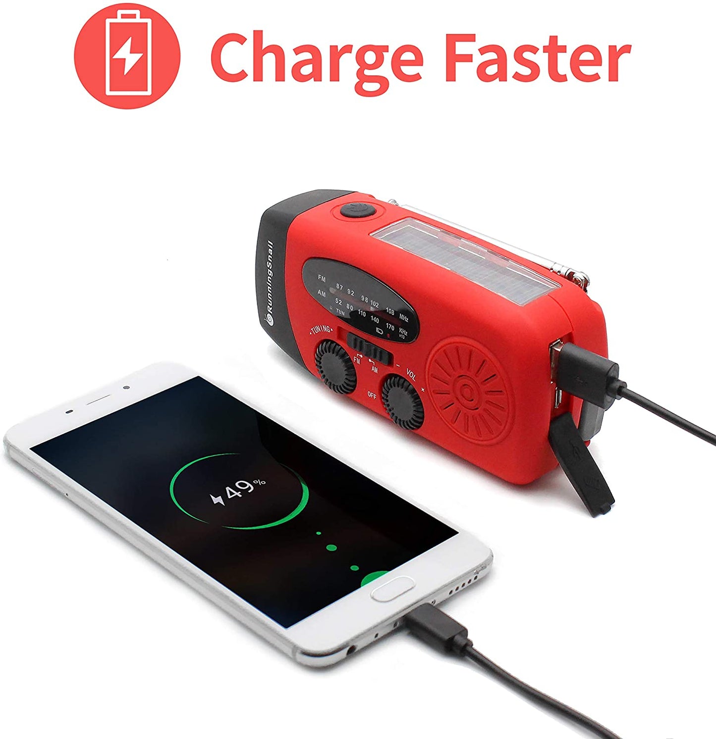 Emergency Hand Crank Radio Solar Power Bank